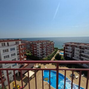 Bulgarien, Sveti Vlas Wunderschöne Dreizimmerwohnung mit Meerblick im Komplex Marina Fort