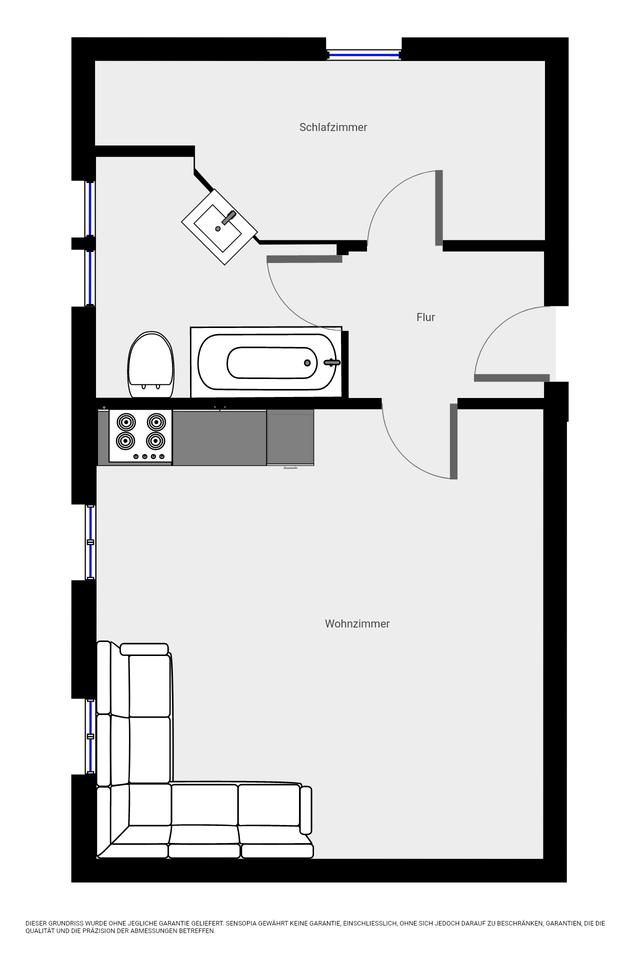 Kleine Wohnung in Sehma mit Stellplatz und Einbauküche – Bild 13